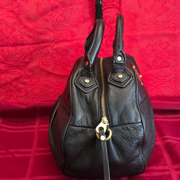 Marc Jacobs Handbag, Round w Handles and Crossbody Strap, Leather - Picture 7 of 9